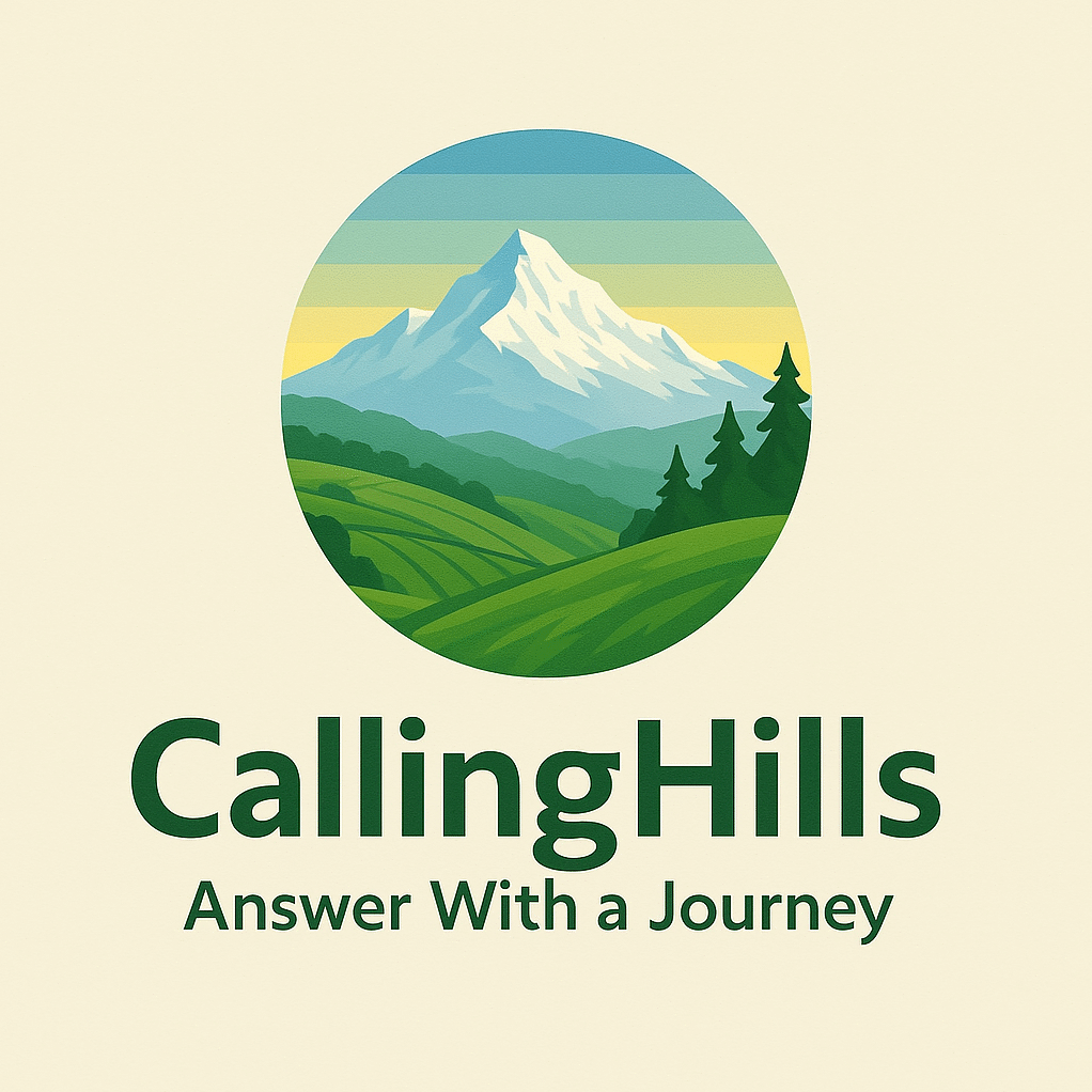 "CallingHills logo – Offbeat eco-tourism and emotional travel in North Bengal and Sikkim"