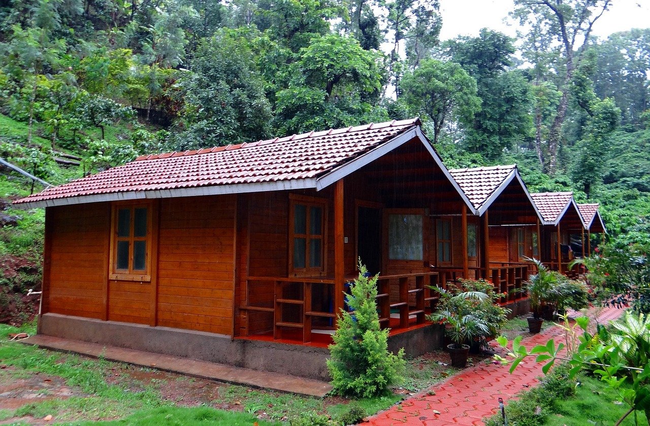 log huts, wood cabin, homestay, coffee, estate, madikeri, kodagu, log hut, log cabin, india, homestay, homestay, homestay, homestay, homestay